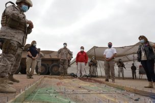 Intendente Erpel supervisó trabajo de vigilancia de Fuerzas Armadas en pasos fronterizos de Arica