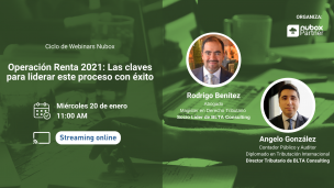 Webinar explicará las claves para la Operación Renta 2021