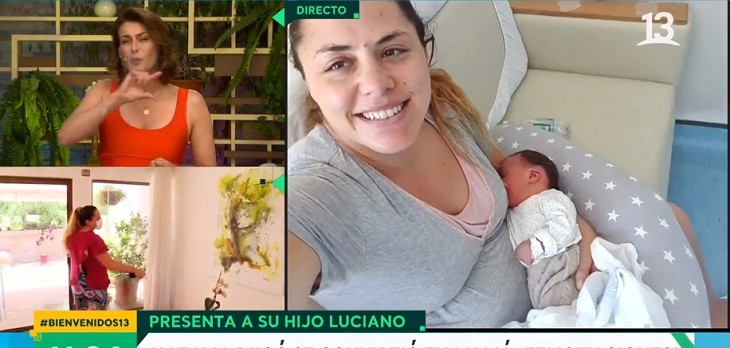 Natalia Duco presentó a su hijo en el matinal “Bienvenidos”: “Es primera vez que uno se siente plena”