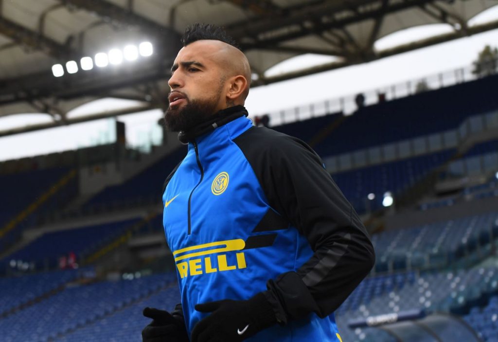 Serie A: Vidal fue titular y jugó 81′ en empate del Inter en visita a AS Roma