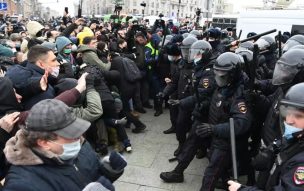 Protestas en Rusia a favor de opositor de Putin dejan más de 3.300 detenidos