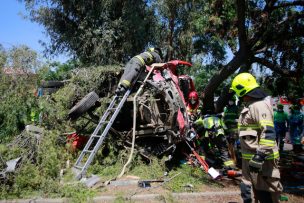 Seis lesionados dejó accidente de tránsito en la comuna de Peñalolén