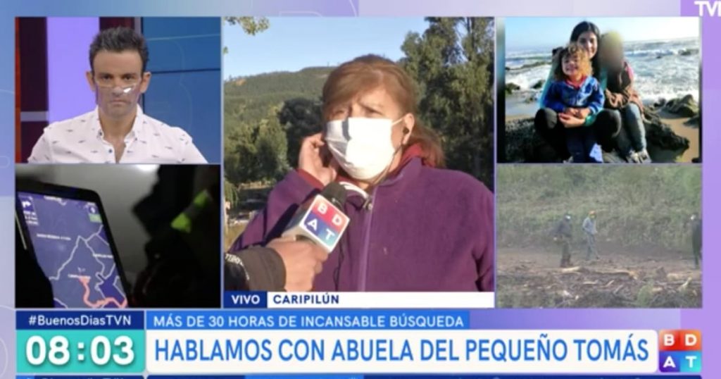 El sensible llamado de abuela de Tomás para continuar con la búsqueda del menor en Lemu: “Es una desesperación terrible”