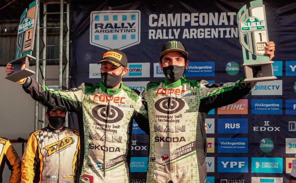 “Estamos muy felices”: Jorge Martínez se corona como el primer chileno en ganar una fecha del Rally Argentino