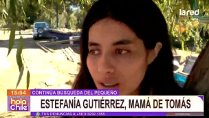 Estefanía Gutiérrez, madre de Tomás: 