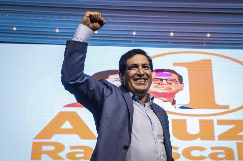 Arauz agradece a los ecuatorianos que hayan dicho “basta a la traición”