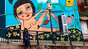 FOTOS | Así quedó el polémico mural de Mon Laferte tras ser vandalizado por segunda vez