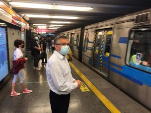 Alcalde de San Miguel presenta recurso de protección contra Metro por falta de medidas sanitarias frente al Covid-19