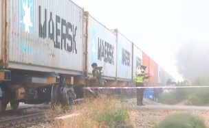 Conductor murió tras ser impactado por un tren de carga en Padre Hurtado