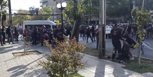 Se registra manifestación en las afueras del Sename de Providencia donde se realizó grave denuncia