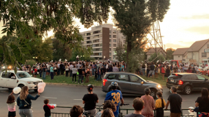 Se registran manifestaciones en Huechuraba tras baleo a menores en encerronas