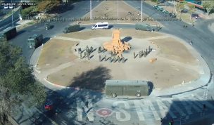 Fuerte contingente de Carabineros se presencia a esta hora en Plaza Italia: hay incidentes aislados