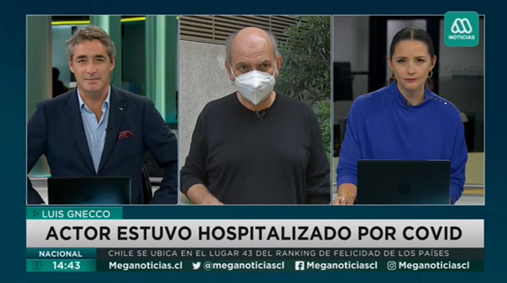 “Es una cuestión para estar asustado todo el tiempo”: Luis Gnecco habla sobre sus duros días en la clínica tras contagiarse con Covid-19