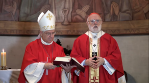 Monseñor Aós celebró Domingo de Ramos online: 