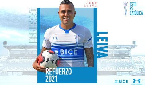 Universidad Católica oficializó el fichaje del volante Juan Leiva