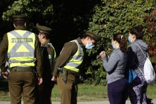 Carabineros fiscaliza franja horaria deportiva en el Parquemet