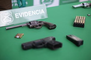 Carabineros detiene a 5 individuos con 7 armas de fuego adaptadas en Quilicura