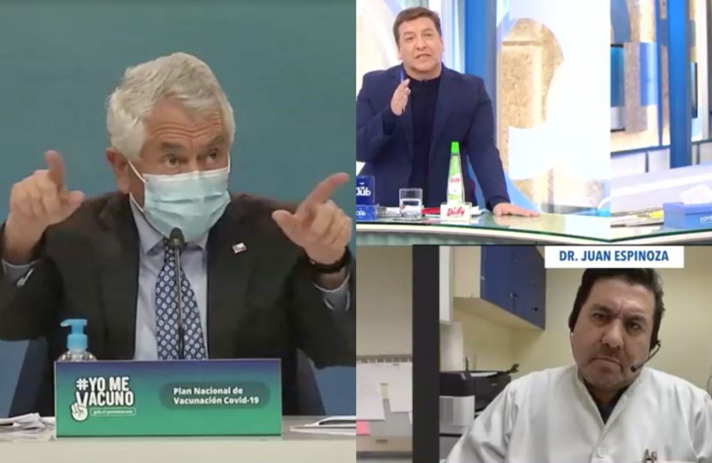 “Que siga reclamando, no le vamos a hacer caso”: Ministro Paris respondió a feroz crítica de doctor en el matinal de CHV