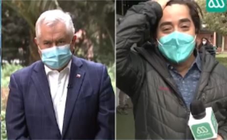 En medio de imitación Fernando Godoy fue víctima del ministro Enrique Paris