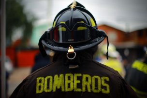 Bombero sufre 