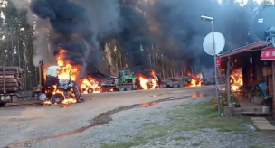 Gobierno confirma que carabinero y trabajador forestal resultaron heridos tras ataques incendiarios registrados en La Araucanía