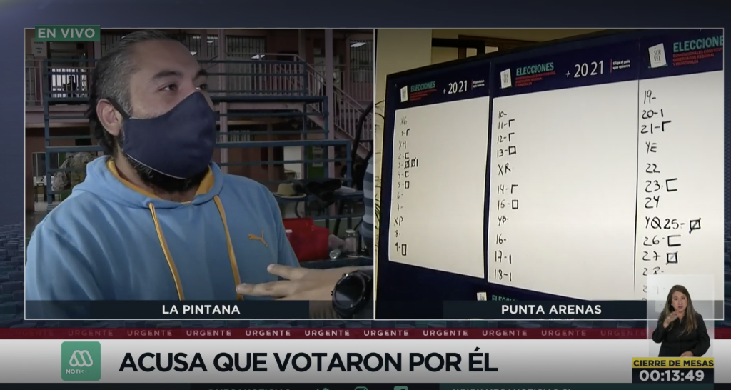 Hombre denunció que no lo dejaron votar y explicó que “otra persona ya votó por mí”