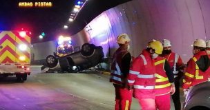 Accidente vehicular en Costanera Norte provoca congestión: Una persona con lesiones leves