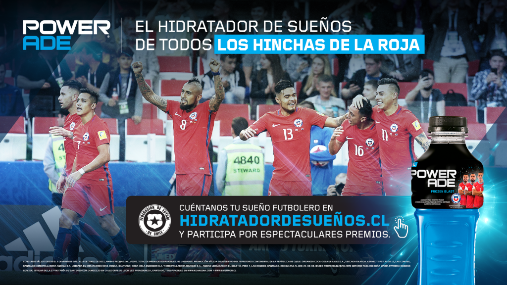 Hidrata tus sueños para La Roja junto a Powerade