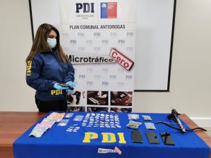 PDI desbarató un centro de ventas de cocaína base y cannabis en Vicuña