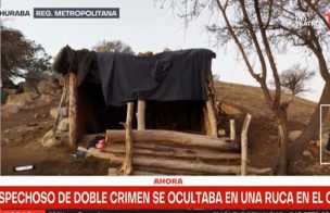 Detienen a sospechoso de asesinato de dos hermanos en El Bosque: Estaba escondido en una ruca en cerro de Huechuraba