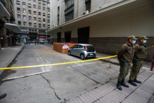 Encuentran un cuerpo calcinado en Santiago Centro