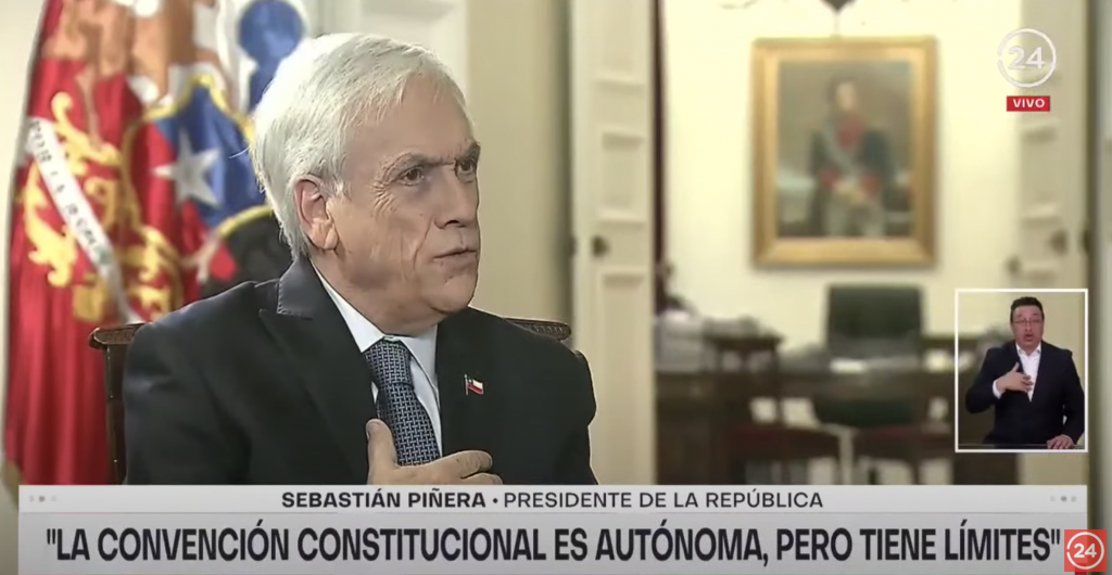 Presidente Piñera: “La Convención Constitucional es autónoma, pero tiene límites”