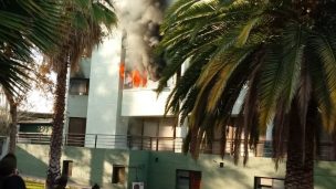 Incendio afecta dependencias de la Escuela de Carabineros