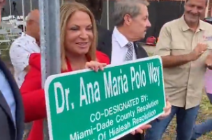 Doctora Polo se emociona al inaugurar su propia calle en EE.UU.