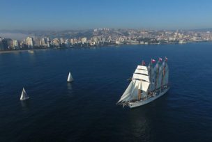 Buque Escuela “Esmeralda” recaló en Valparaíso tras 118 días de navegación por aguas nacionales