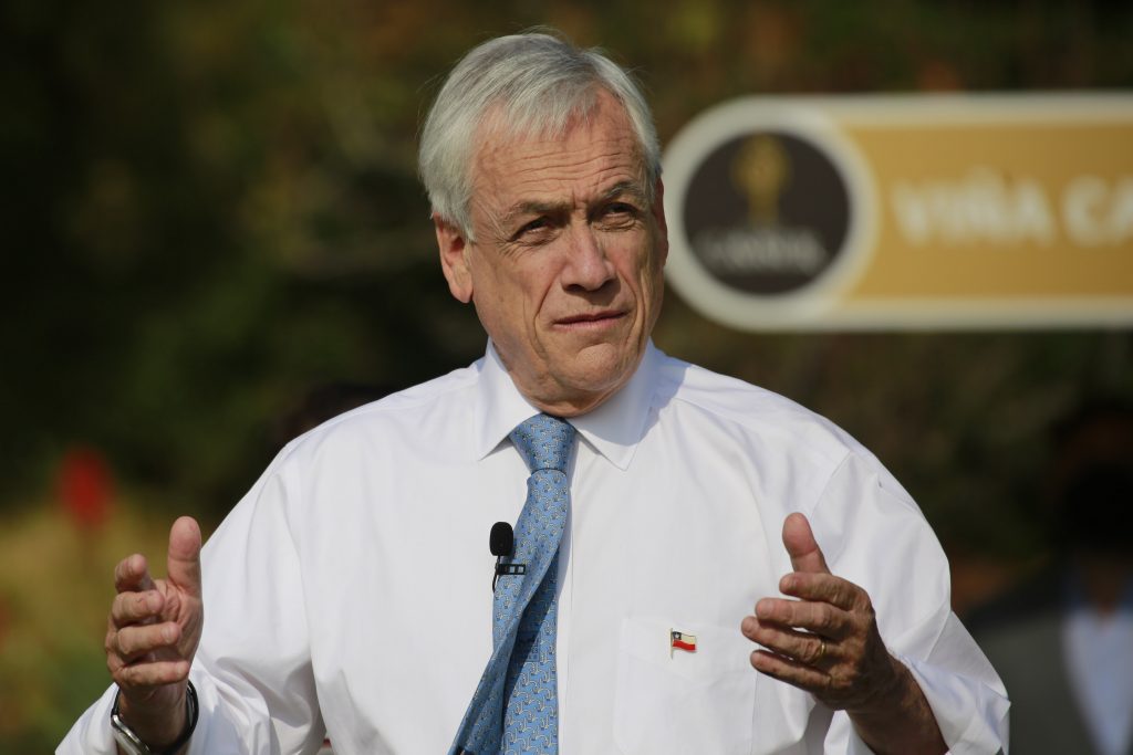 Presidente Piñera emite su voto en primarias 2021