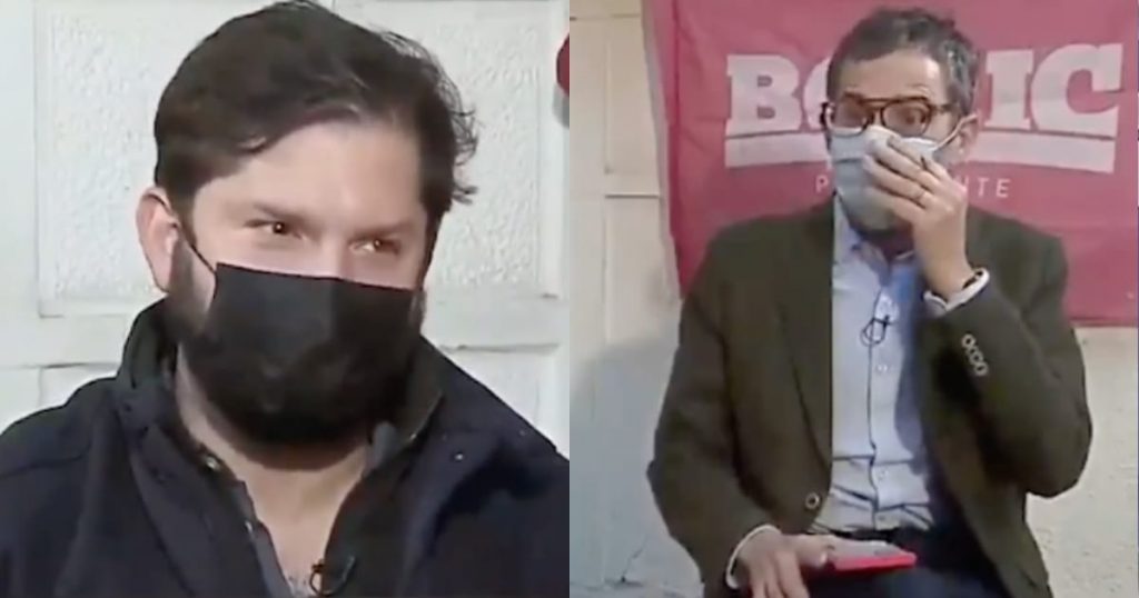 “No sé si querí’ grabar de nuevo”: La réplica de Gabriel Boric tras errada pregunta de Matías del Río