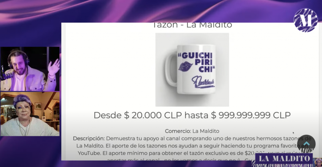 “El aporte mínimo para obtener el tazón exclusivo es de 20 mil”: Paty Maldonado vende original producto para mantener su canal de YouTube