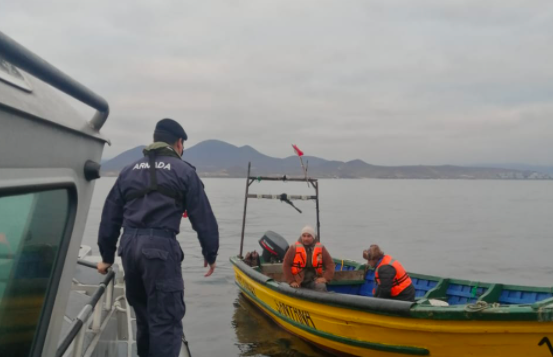 Autoridad Marítima rescató a pescadores que estaban perdidos en Tongoy