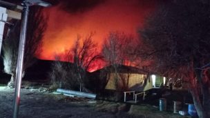 Alerta Roja para Cochrane por incendio forestal en Parque Nacional Patagonia