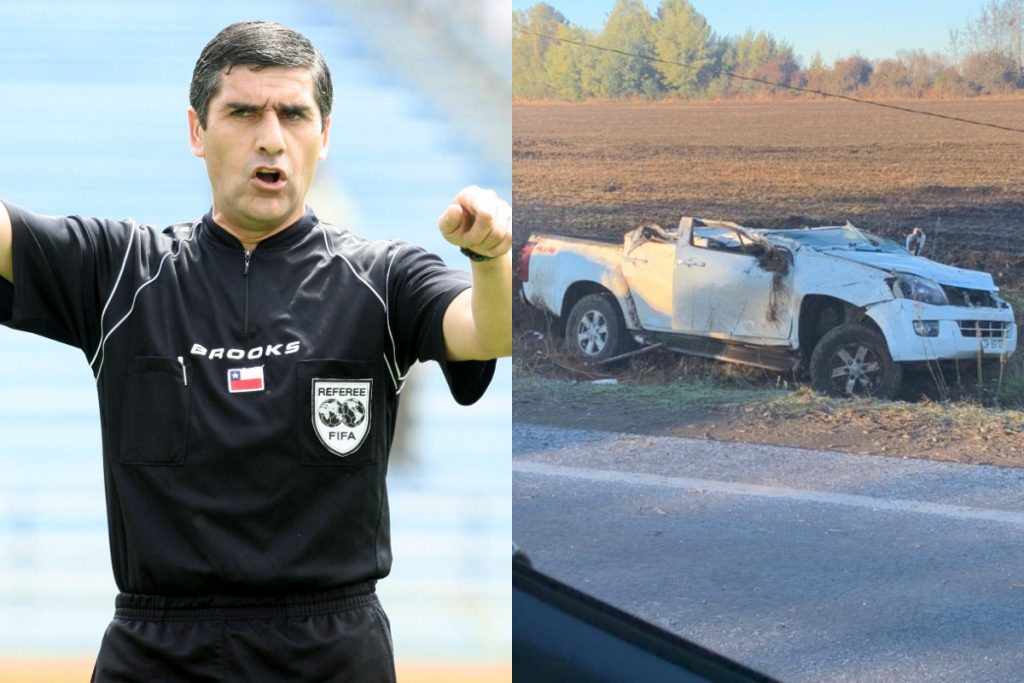 Carlos Chandía, ex árbitro y alcalde de Coihueco, sufrió grave accidente de tránsito