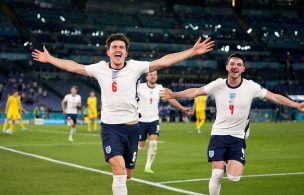 Inglaterra goleó a Ucrania y clasificó a semifinales de la Eurocopa