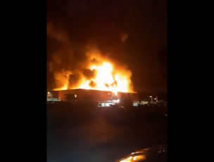 Incendio afecta a fábrica de textiles en Coquimbo: Bomberos se encuentra trabajando en el lugar