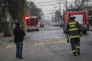 Hombre murió en incendio registrado en la comuna de La Florida