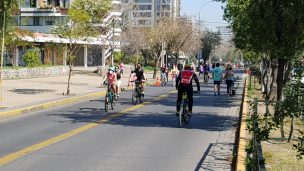 Ñuñoa: Reinauguran tramo de la Ciclorecreovía tras meses cerrada por pandemia