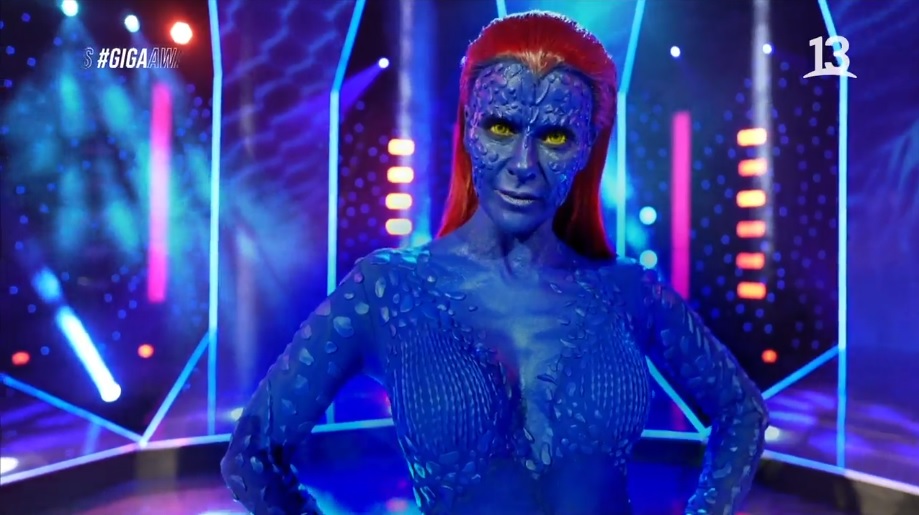 Tonka Tomicic impacta con cosplay de “Mystique” durante los premios Giga Awards en Canal 13