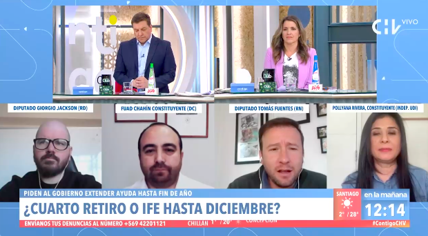 “Ay, no seas criticón Tomás. ¡Ándate a otro matinal entonces!”: La “parada de carros” de Monserrat Álvarez a diputado Tomás Fuentes (RN)