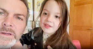 Hija de Cristián Sánchez encantó en las redes con su versión de la historia del 