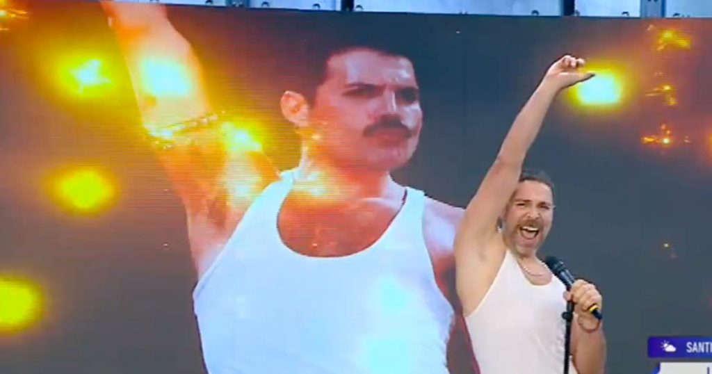 José Antonio Neme deslumbró en “Mucho Gusto” con improvisada imitación a Freddie Mercury