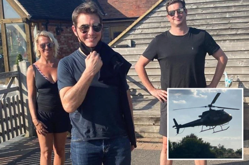“Fue surrealista”: Tom Cruise aterriza de emergencia su helicóptero en el patio de una familia inglesa